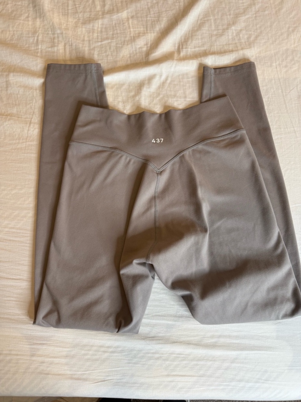 Womens 437 High-Waist Leggings in Taupe